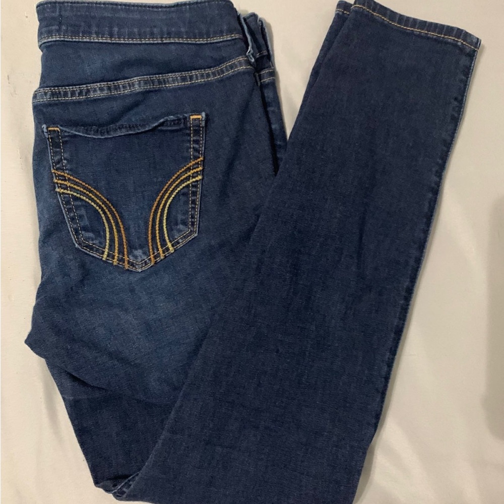 Medium Wash Hollister Low Rise Jeggings